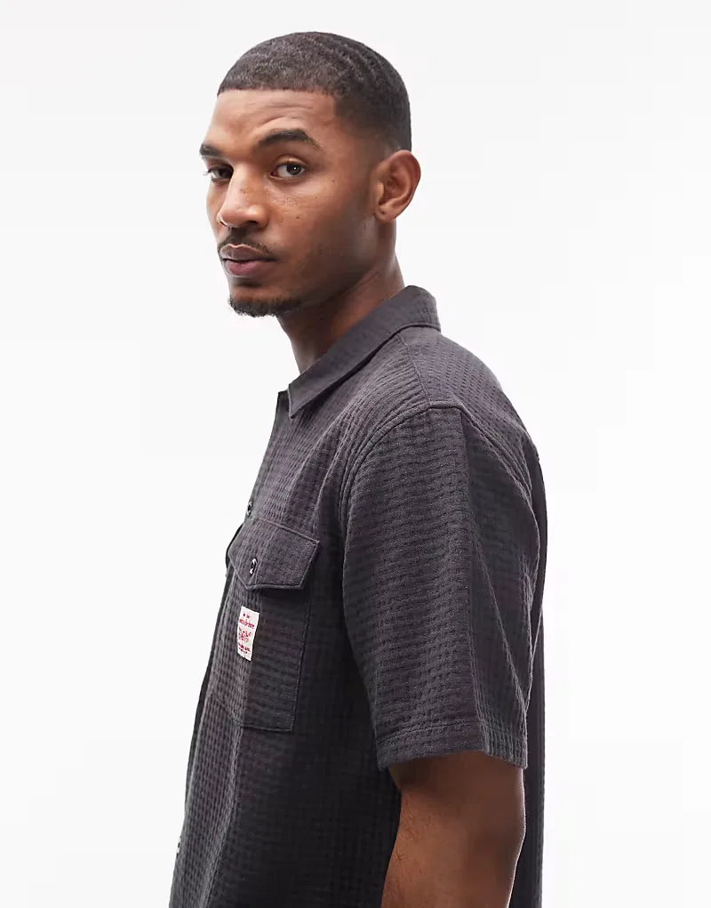 Рубашка с коротким рукавом Levi's Workwear, комплект из двух предметов, черный — фото 4
