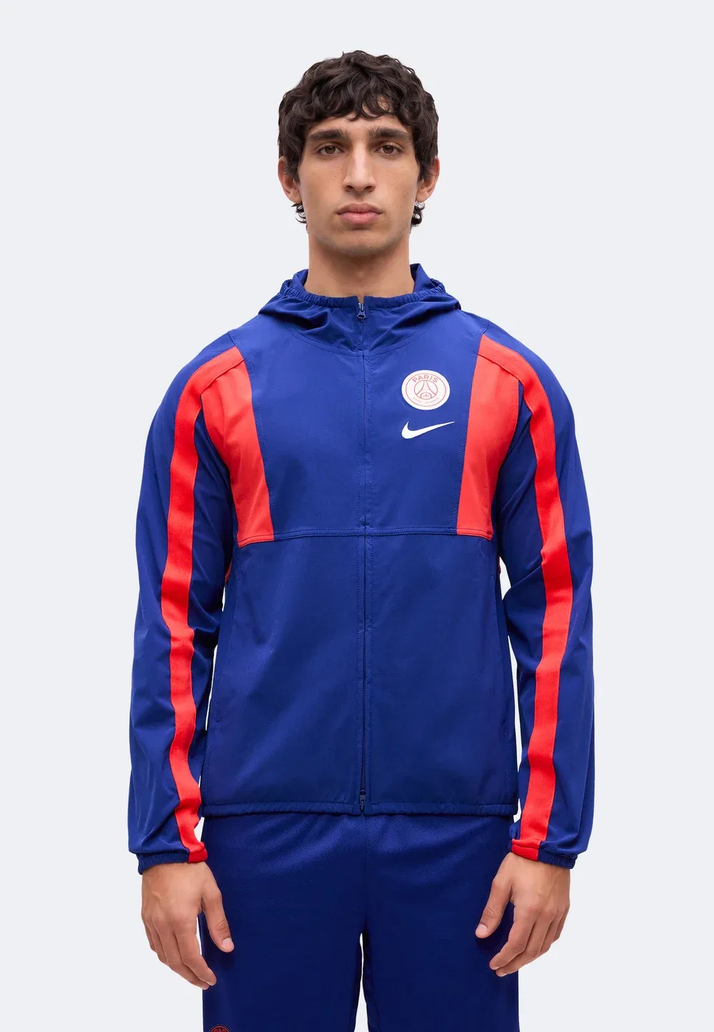 Энергетическая компания PSG - ветровка Nike Performance, Deep Royal Blue/Global Red/White