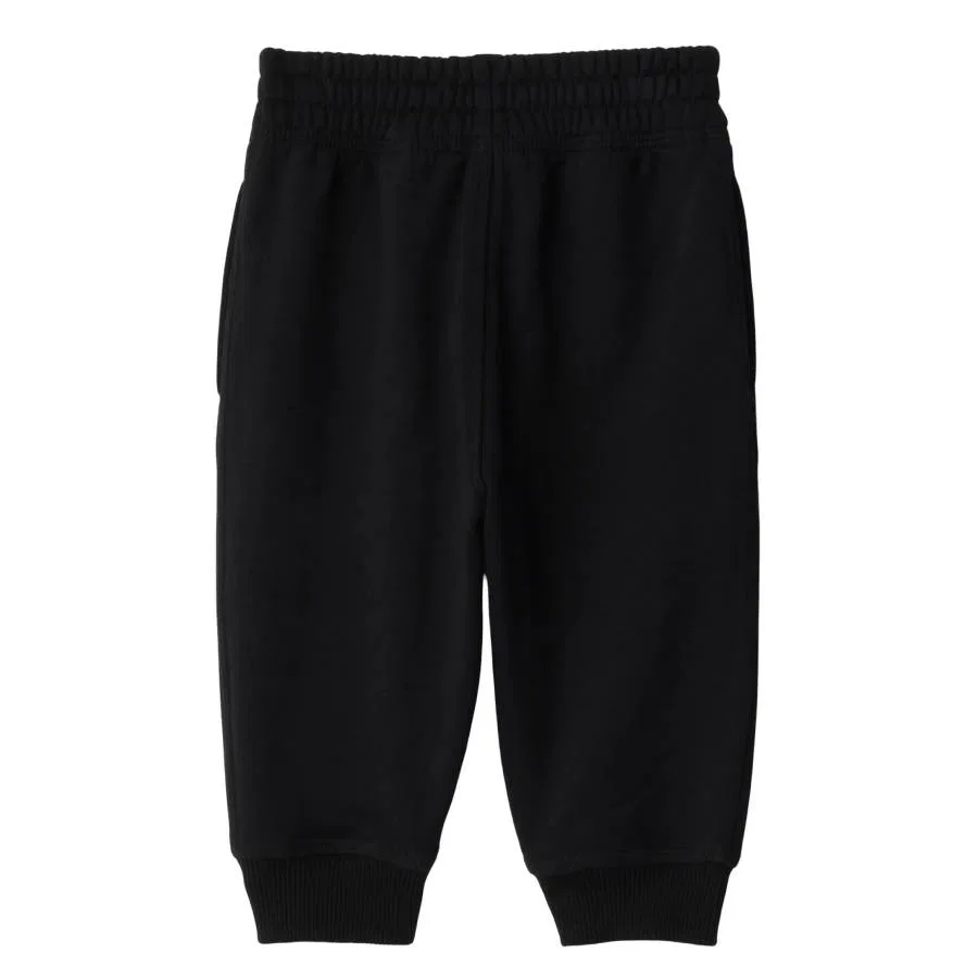 Брюки спортивные хлопковые Equestrian Knight Applique Cotton Track Pants Burberry, Black — фото 2