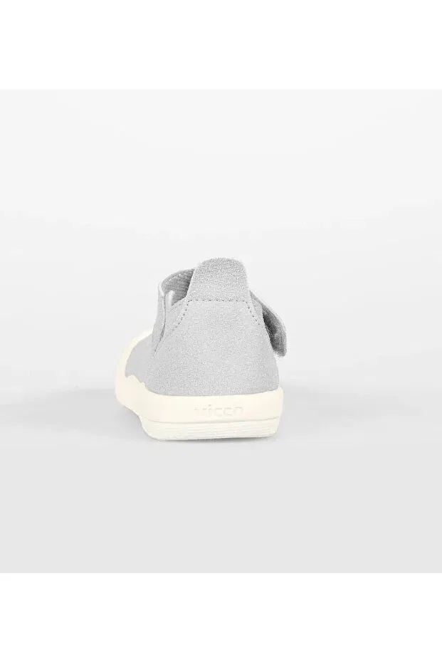 Детские туфли для новорожденных с липучкой Loro First Step Baby Shoes Vicco, Gray — фото 2