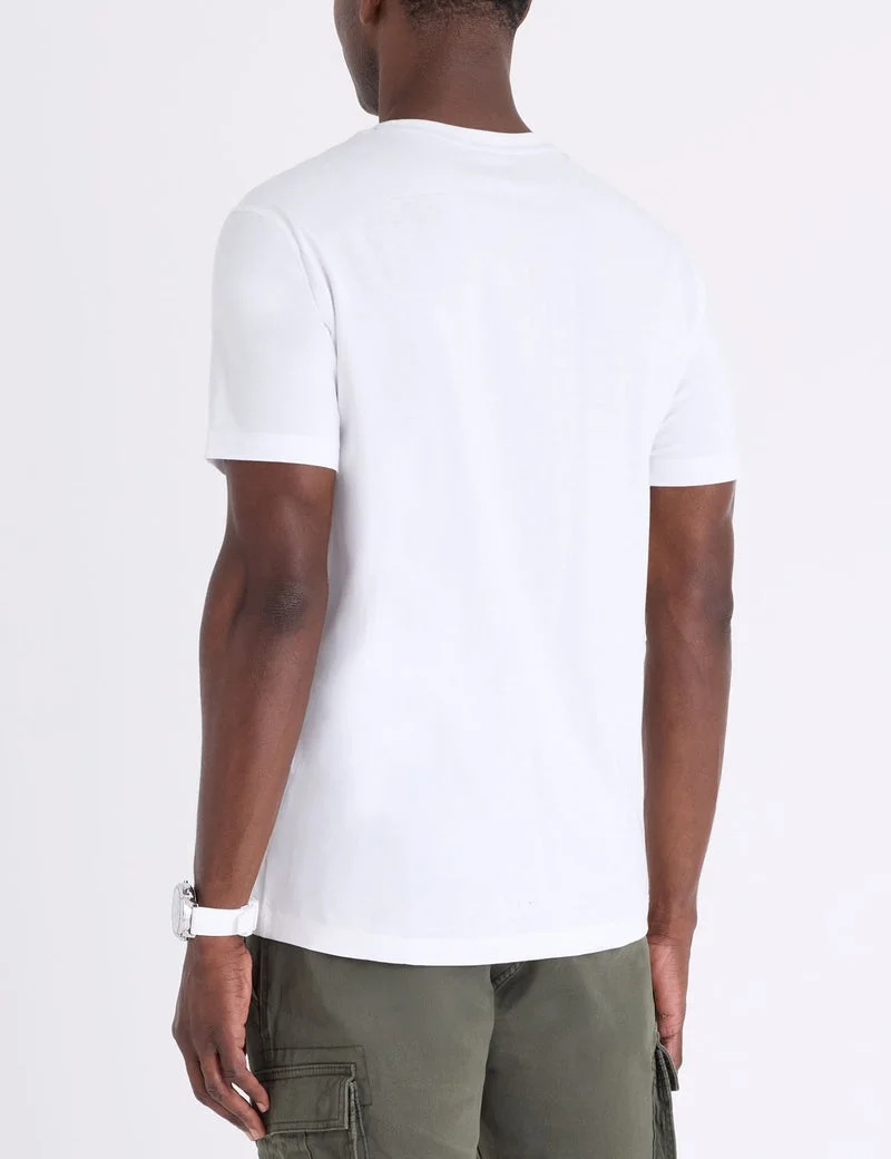 Мужская футболка U.S. Polo Assn. USA Embossed Chest Stripe, белый — фото 2