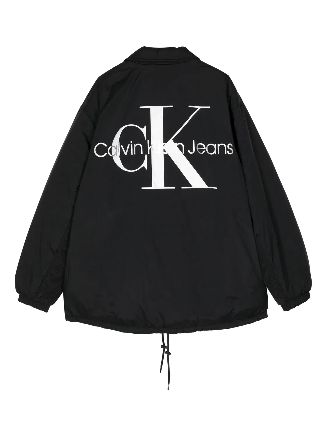 Calvin Klein Рубашка-жакет с прямым воротником, черный — фото 2