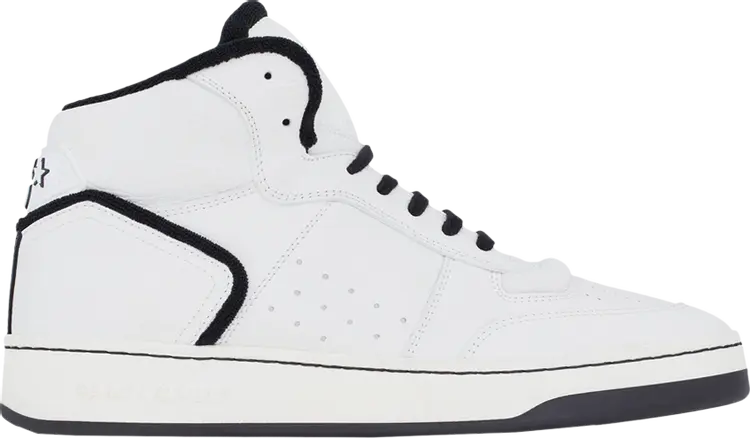 Кроссовки Saint Laurent Wmns SL-80 Mid Optical White Black, белый