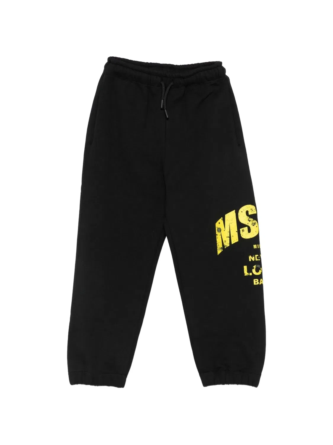 Трековые брюки с логотипом, черные MSGM, черный