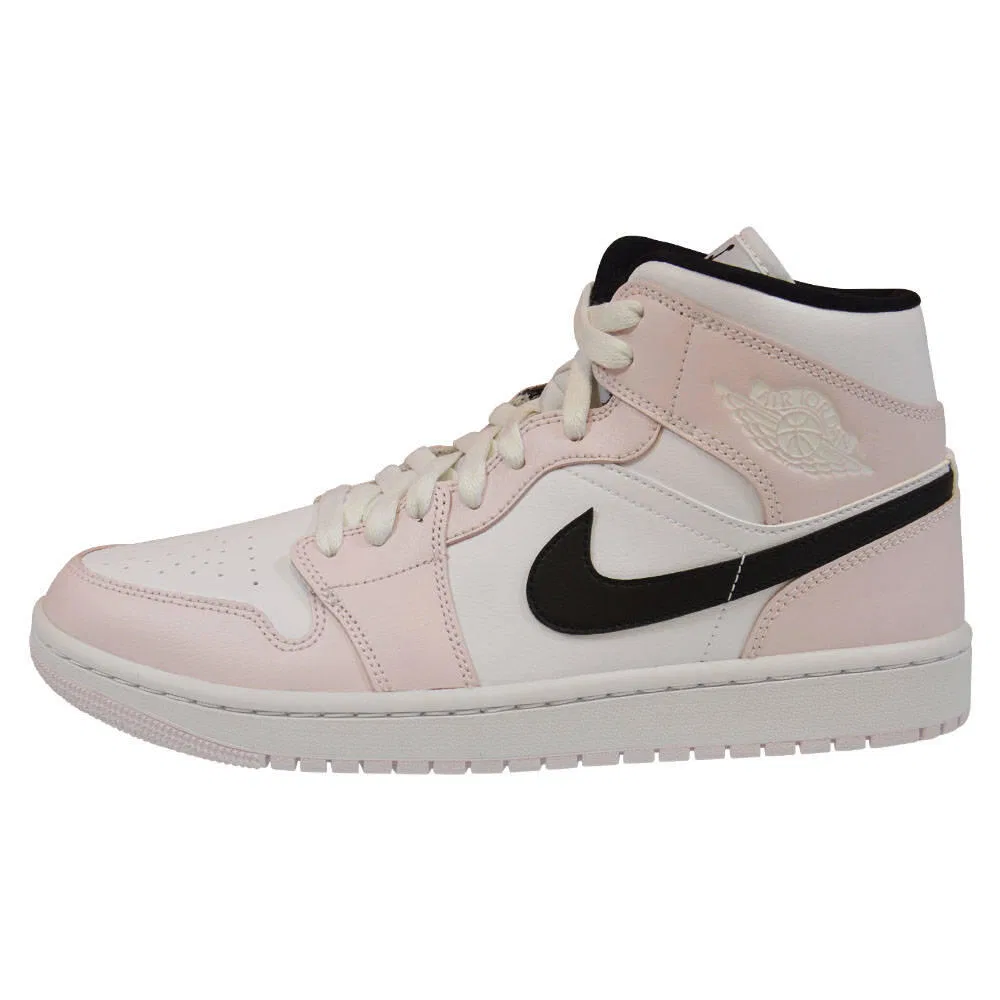 Детские кроссовки с ретро-дизайном Air Jordan 1 Mid, Jordan, Цвет Weiss Schwarz — фото 2
