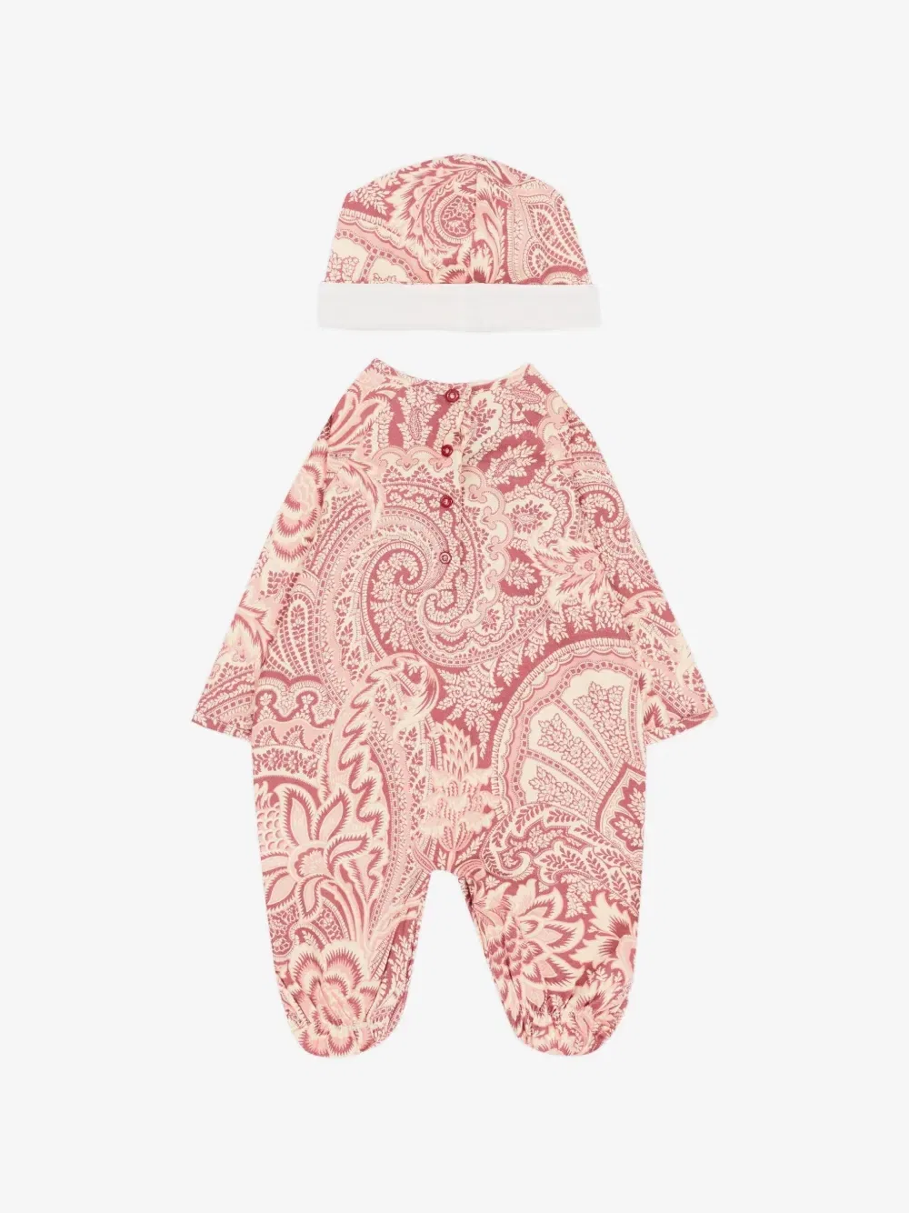 Комплект для новорожденного с принтом пейсли Etro Kids, розовый