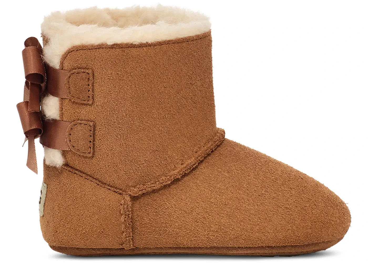 Детские ботинки на шнуровке с бантом UGG Baby Bailey Bow Boot, Chestnut