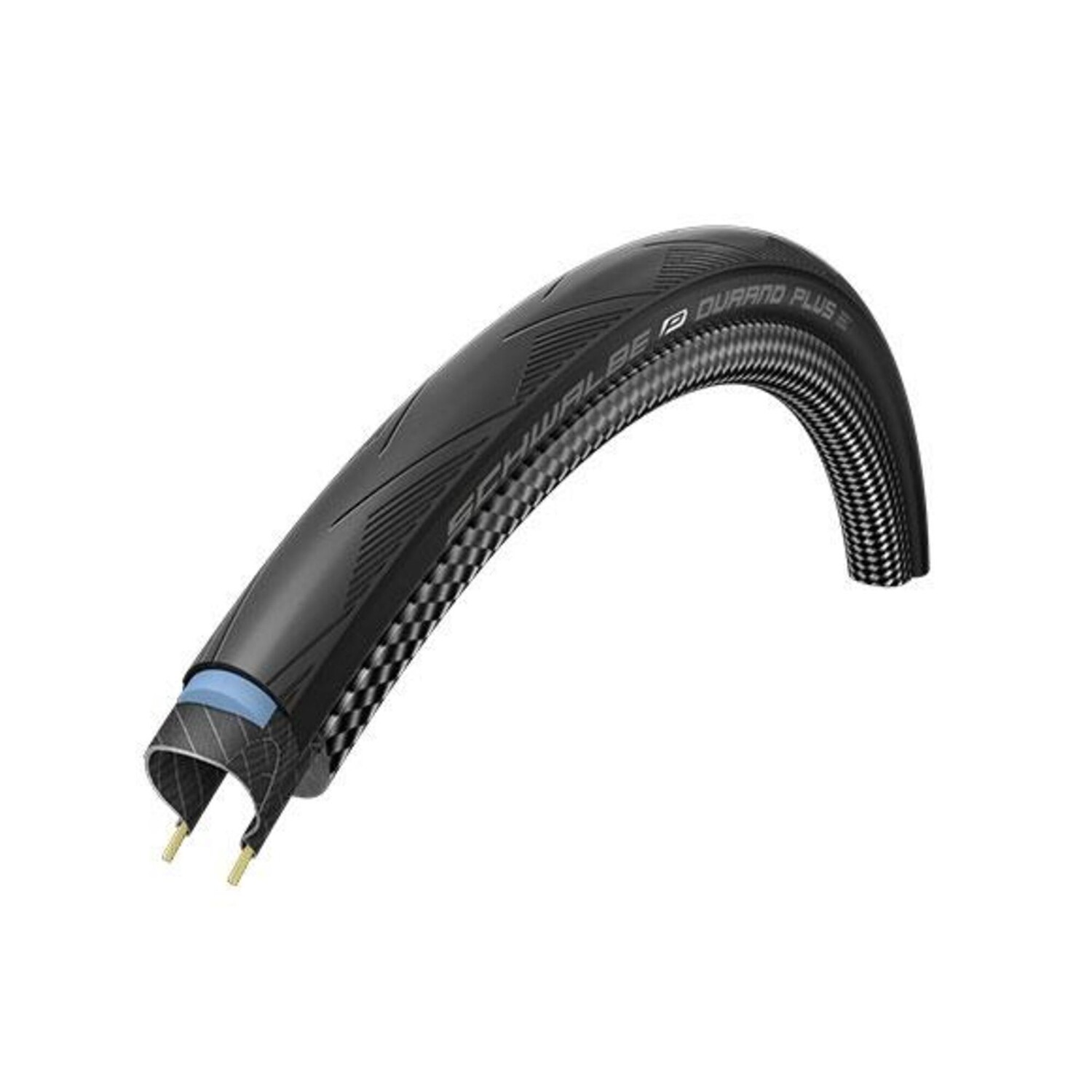 

Покрышка Durano Plus Wired — 28-622 (700x28C) — SmartGuard / Светоотражающие полосы SCHWALBE, черный / серебристый / черный