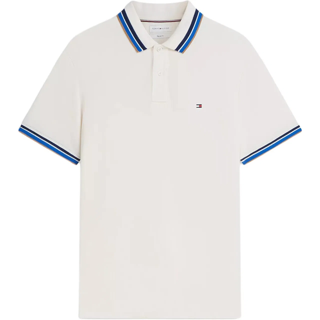 Мужское поло с коротким рукавом Tommy Hilfiger, Ivory Petal