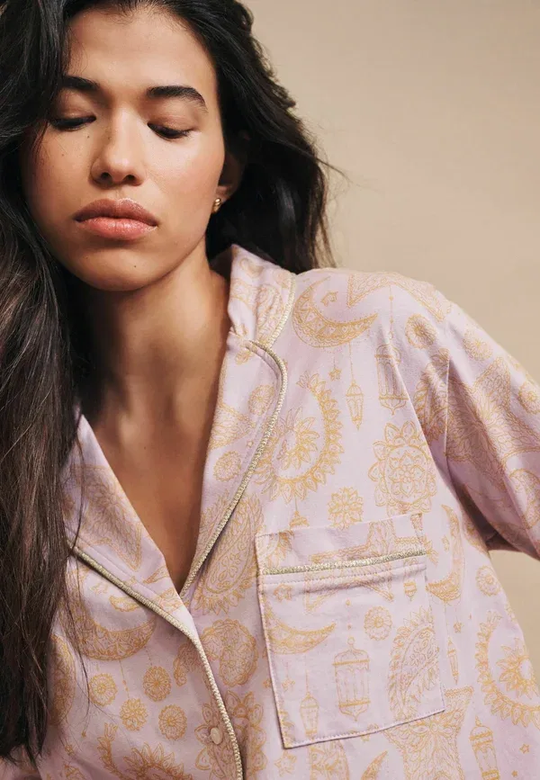 Комплект пижамный из джерси, Paisley, Set pyjamas, Next, Lilac Purple, фиолетовый