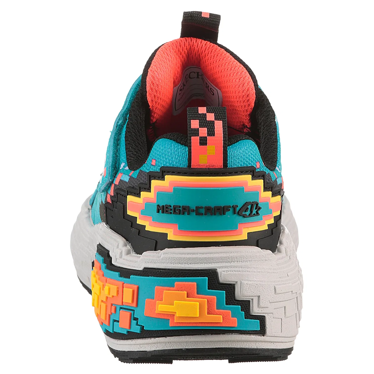 Детские кроссовки с контрастными деталями Mega Craft Skechers, Turquoise/Black — фото 3