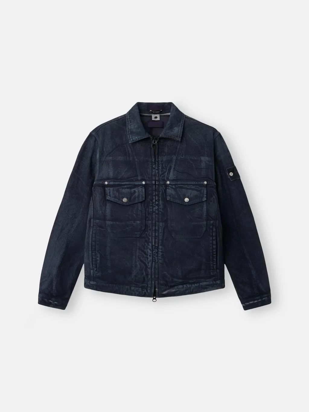 Мужская куртка Stone Island With Detachable Down Vest And Anti-drop, темно-синий — фото 2