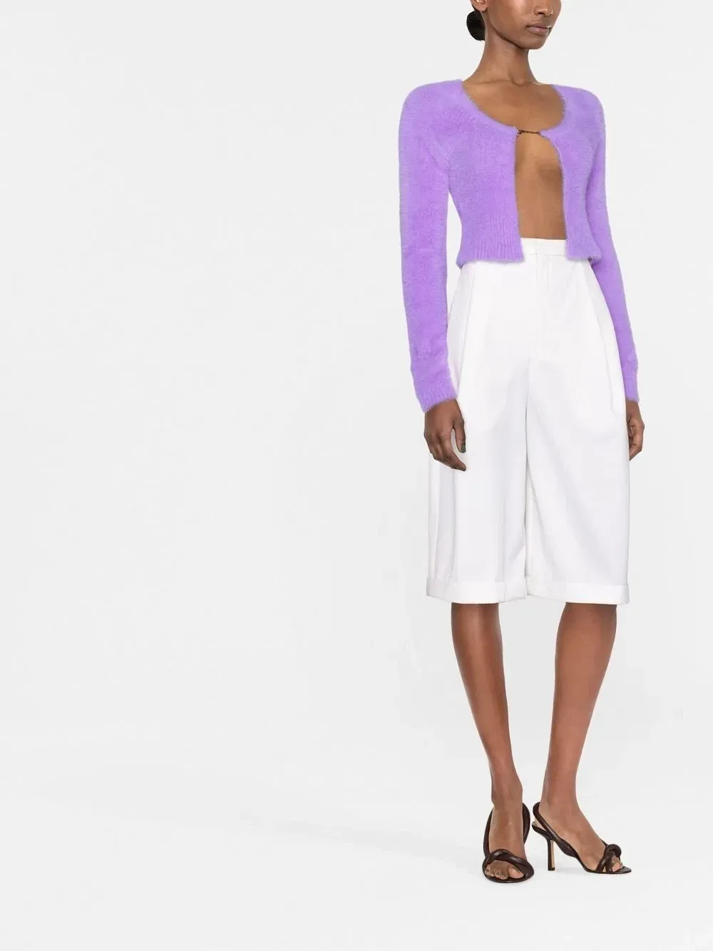 Кардиган La Maille Neve Manches Longue Jacquemus, фиолетовый — фото 2