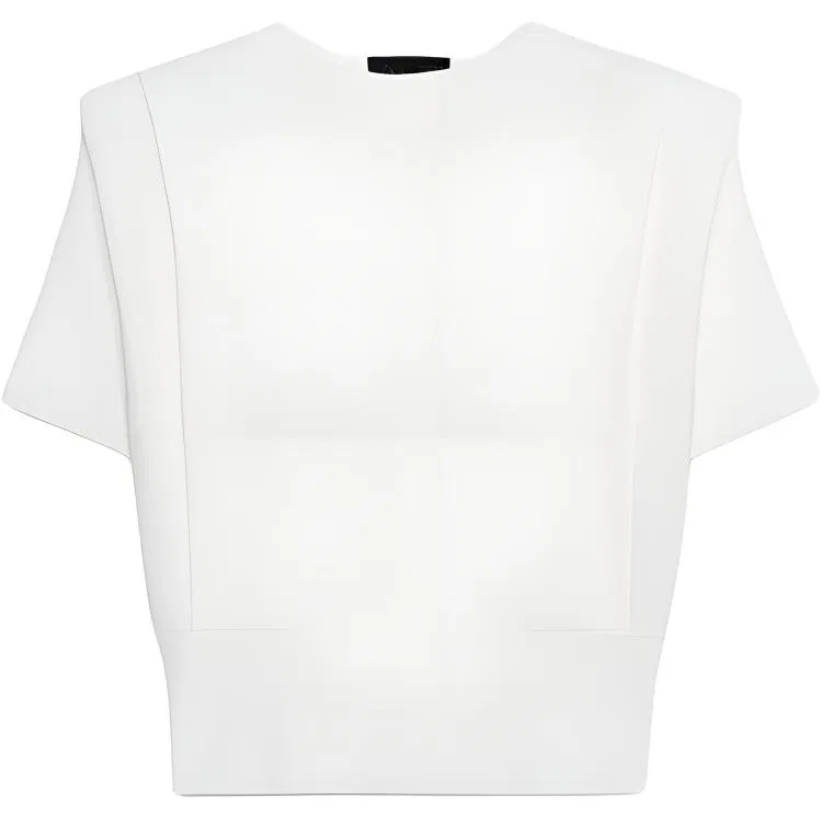 Женский трикотажный топ белого цвета, ZARA
