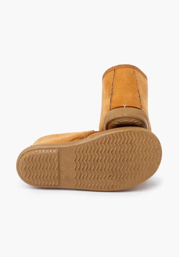 Ботинки на шнуровке с теплой подкладкой Bota forro cordon bicolor unisex Pisamonas, Camel, коричнево-бежевой — фото 4