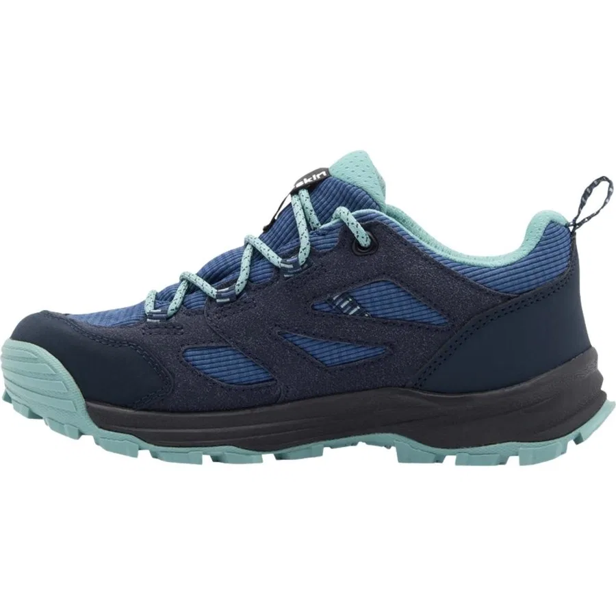 Детские кроссовки для outdoor с мембраной Vojo Tour Texapore Low K Jack Wolfskin, Антрацитовый — фото 2