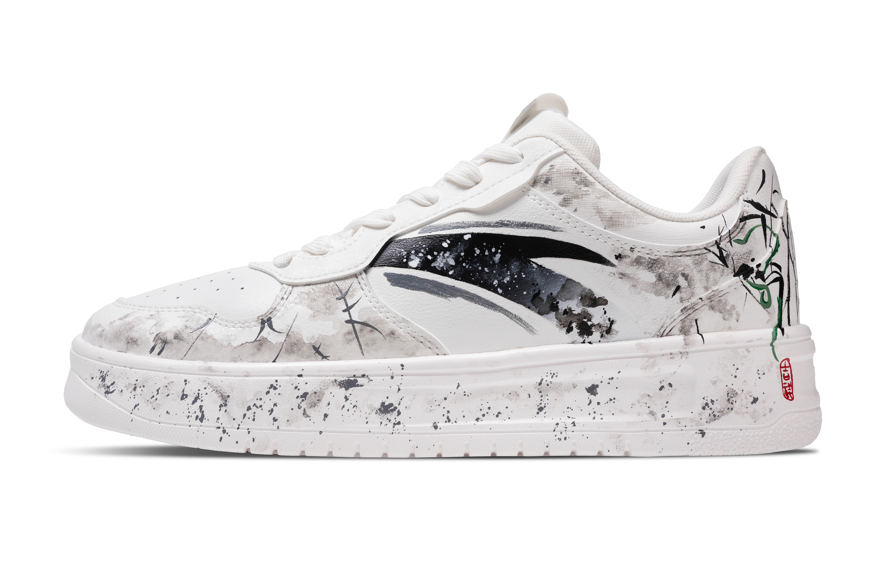 

ANTA Кроссовки для скейтбординга Balance Low Top с противоскользящей амортизацией, мужские, белые, серые