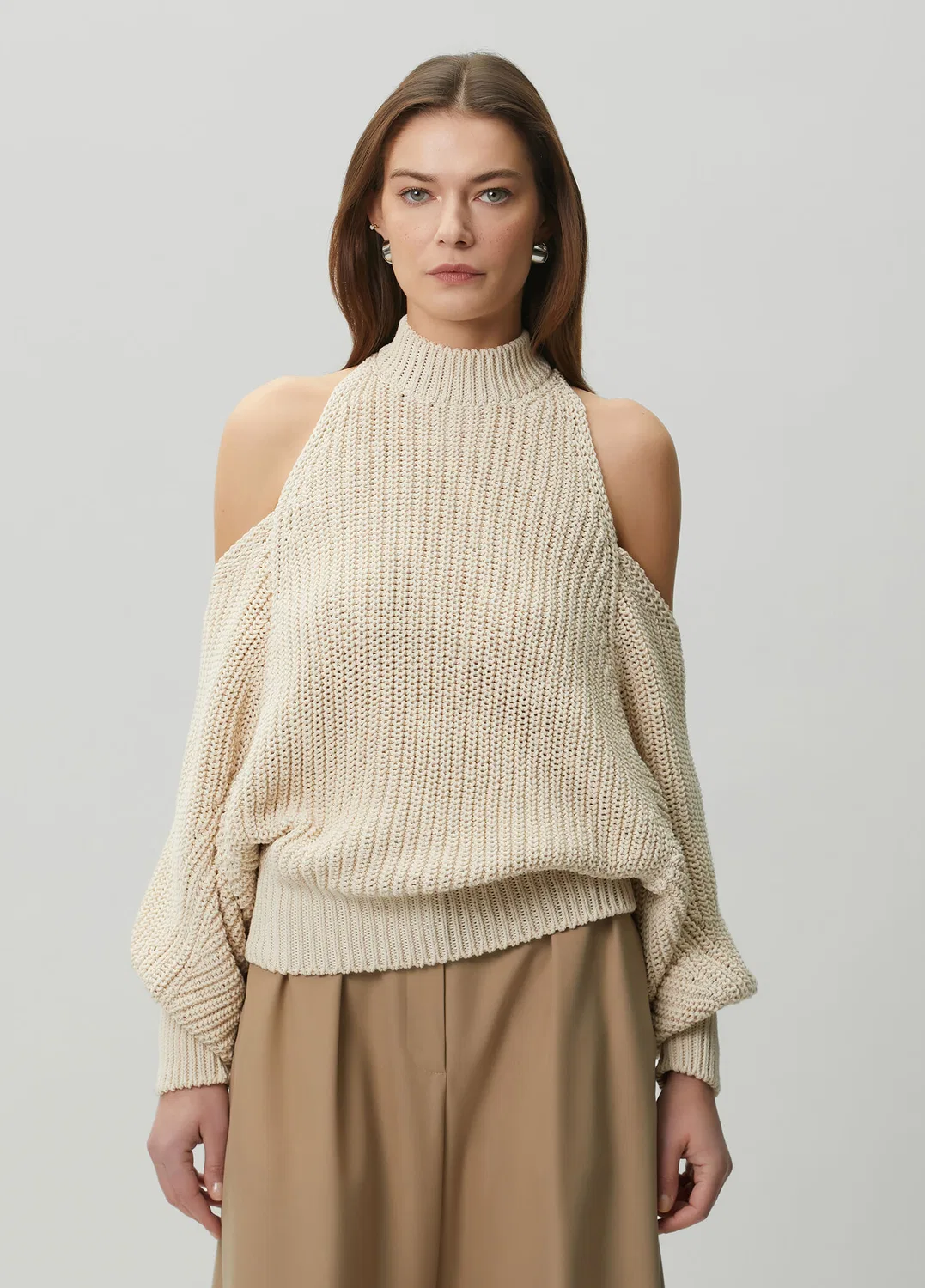 Трико Omzu Açık Balmain, White