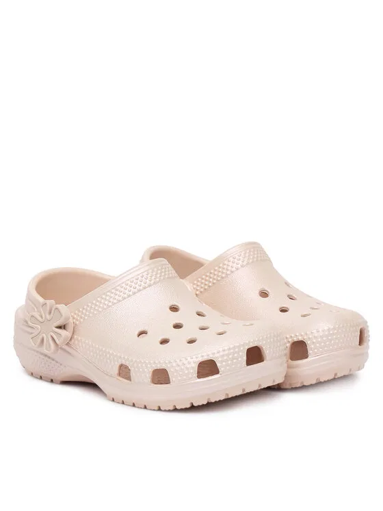Шлепанцы Classic Pearl Shine Clog T Crocs, розовый — фото 2