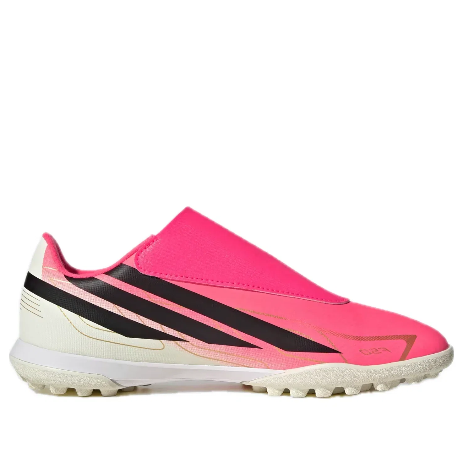 Детские бутсы для футбола с липучкой F50 Hyperfast Road To Glory Pack Adidas, розовый — фото 4