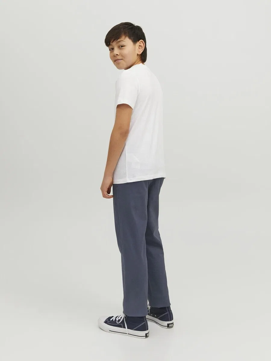 Брюки JACK & JONES MINI Slim fit 'JPSTMarco JJDave' темно-синего цвета — фото 4