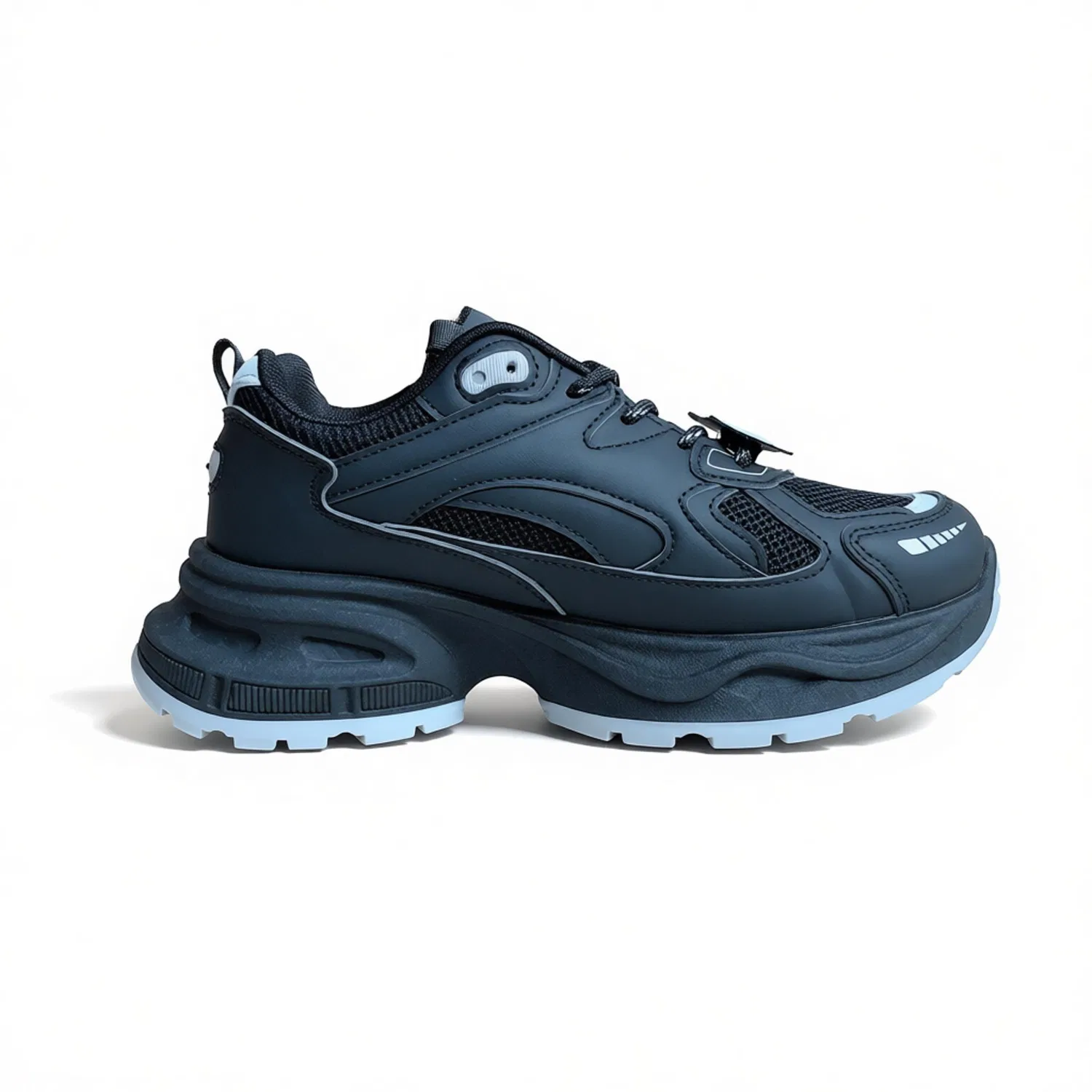 Детские кроссовки на толстой подошве Chunky Sneakers WARRIOR, Blue Gray OYI — фото 4