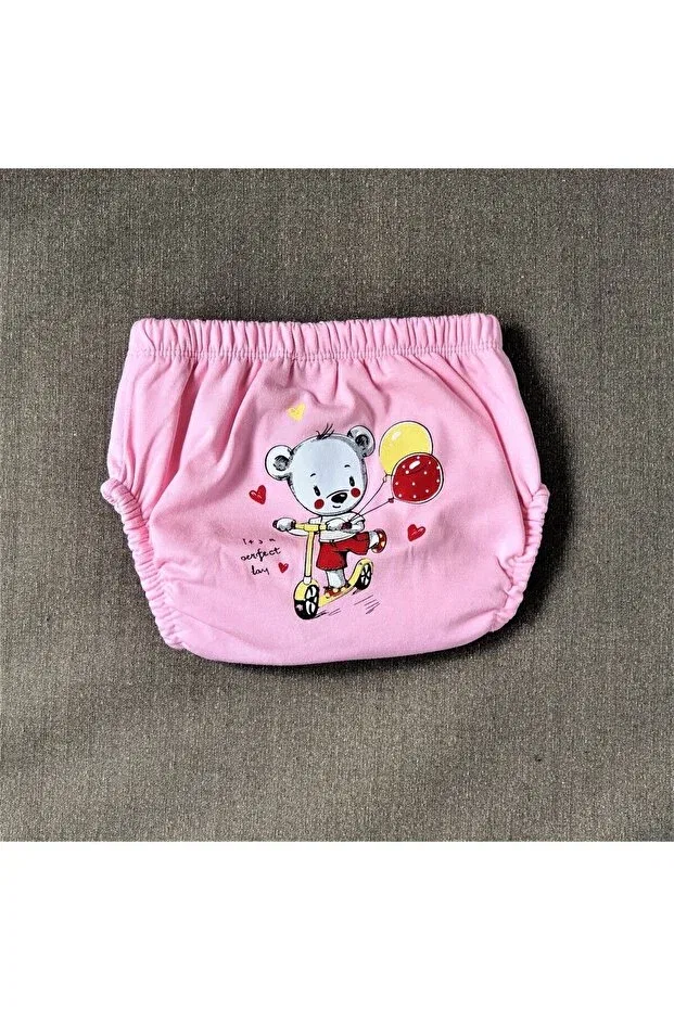 Детские трусы для мальчиков с принтом Number 3 printed training pants Bejamonti Chocolate Baby Kids, Pink - Light Pink - Yellow — фото 2