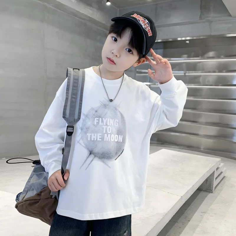 Детский свитшот с круглым вырезом Grade School Sweatshirts Crew Neck Moderate PLANDOO — фото 4