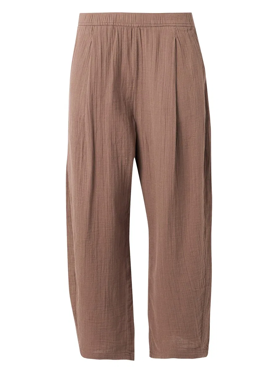 Брюки GAP Barrel Pleat-Front цвета мокко