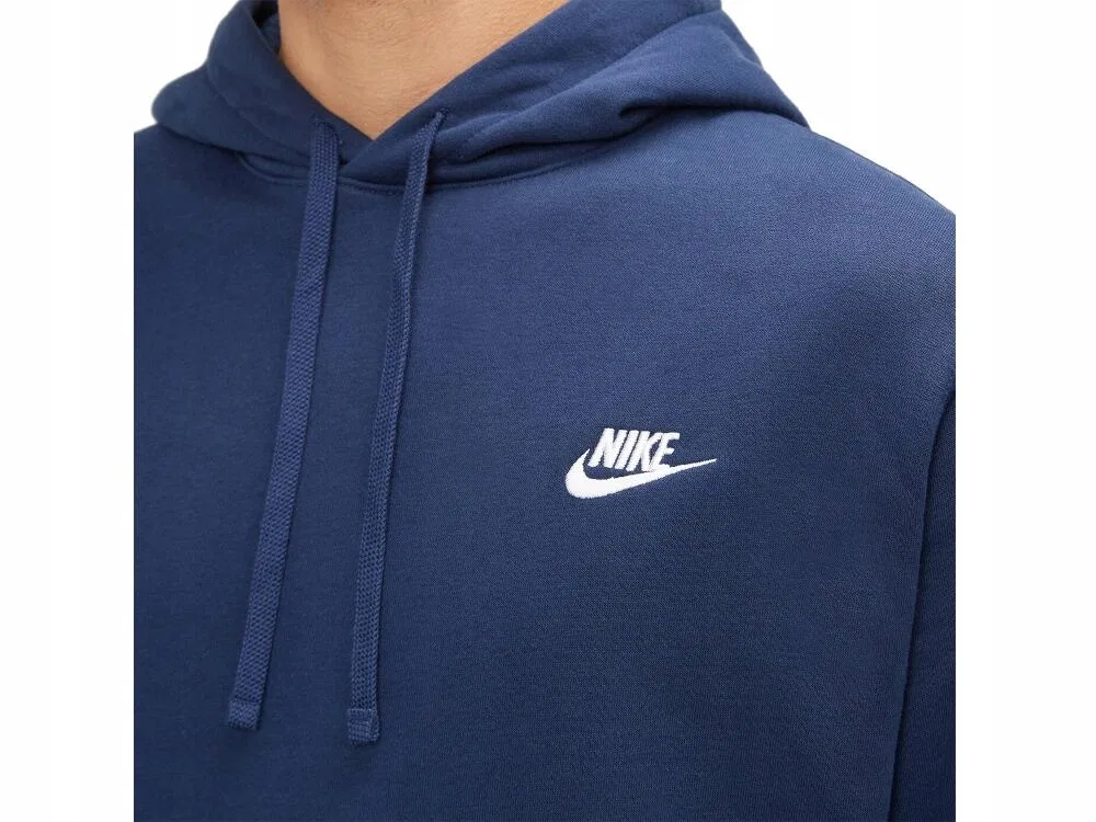 Унисекс худи с капюшоном Sportswear Club Nike, Navyblau Weiss
