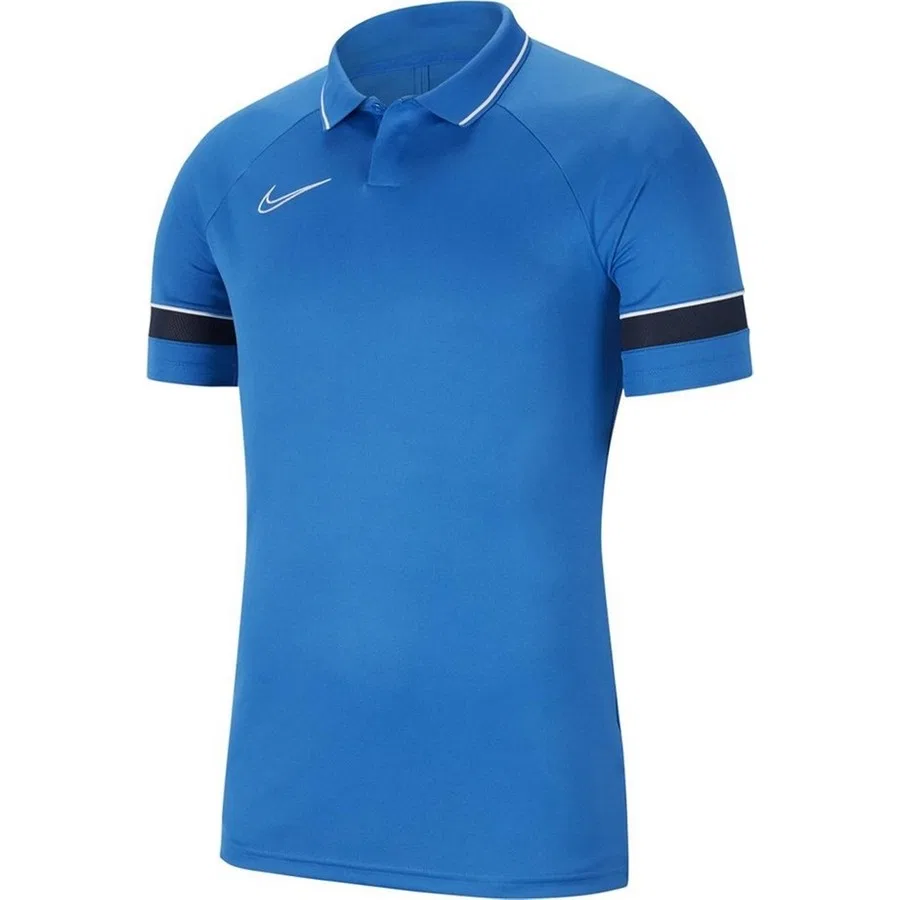 Мужская футболка-поло с длинным рукавом Dri-FIT Academy Nike, Темно-синий