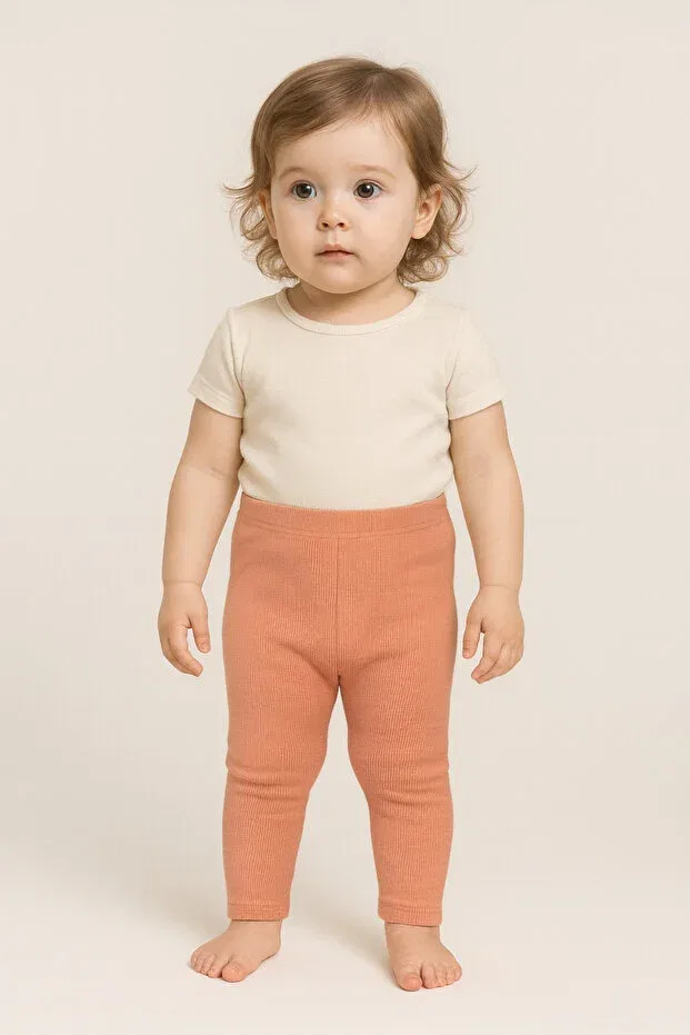 Детские леггинсы для девочек хлопковые Basics Tinytrends, Multicolor — фото 2