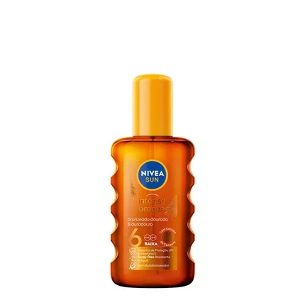 Масло для загара Nivea Sun Intense Bronze Carrot Oil SPF6 200 мл, Orange