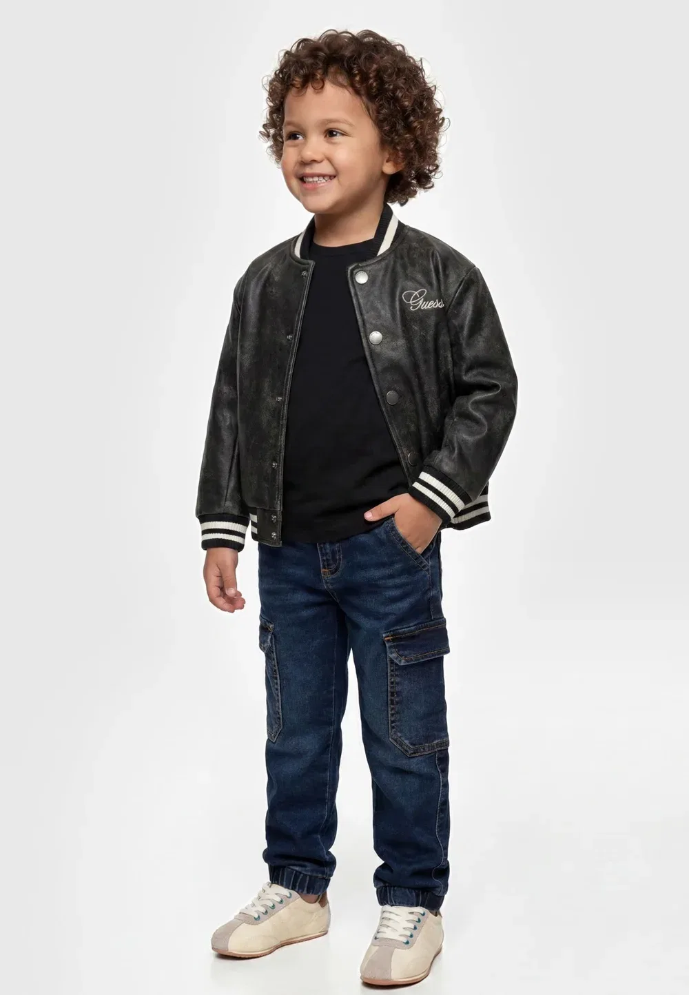 Gepolsterte бомбер - легкая куртка Guess, Schwarz