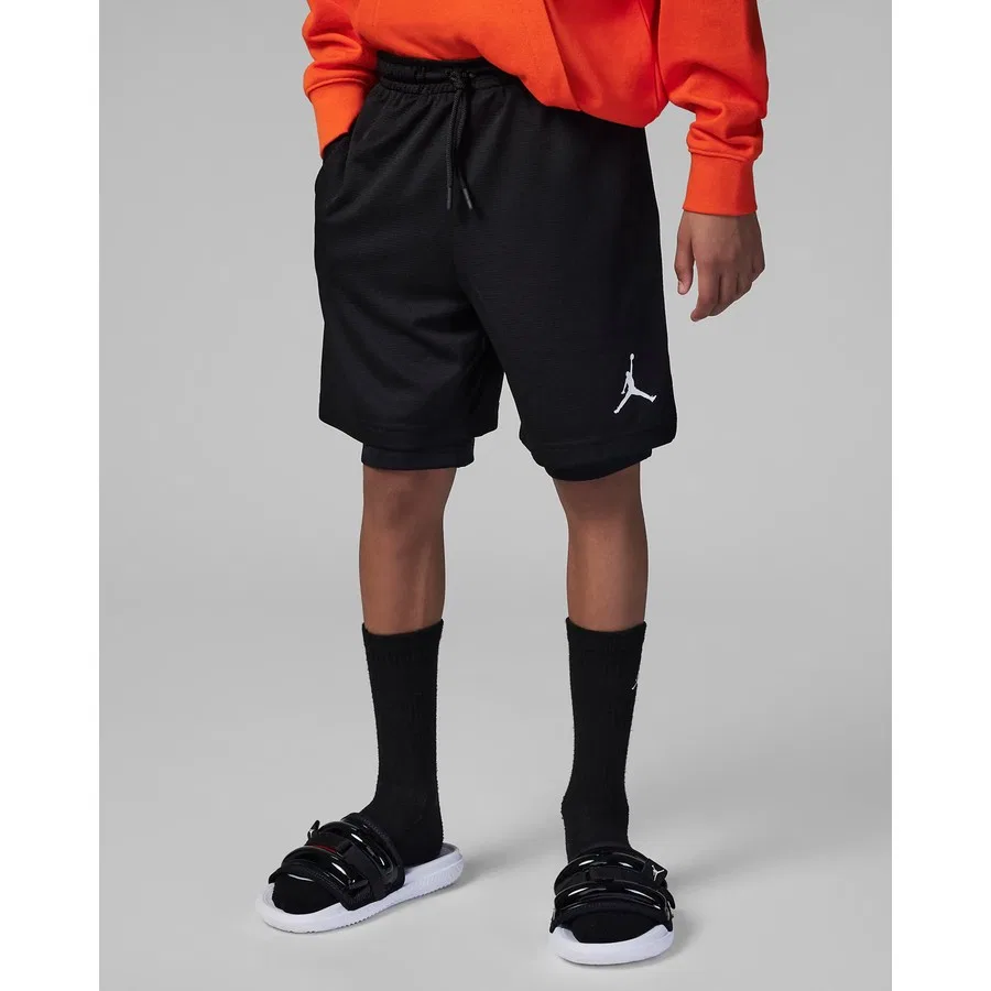 Шорты спортивные с внутренними леггинсами Nike Jordan JDB Jordan Training Short, Черный — фото 2