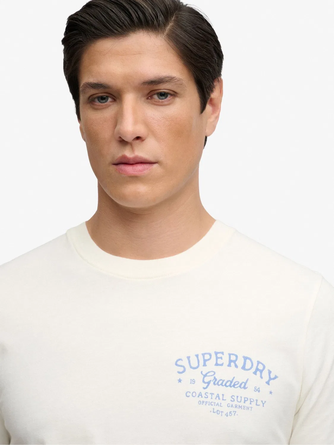Футболка свободная Lo-Fi Dockside Superdry, белый — фото 2