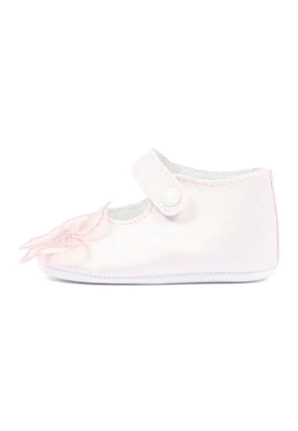 Балетки с цветочной аппликацией Ballerine Monnalisa, pink, розовый