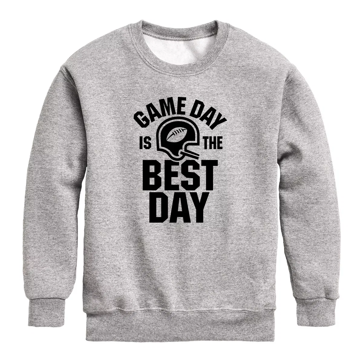 Детский свитшот из флиса с принтом Game Day is the Best Day Instant Message, Natural