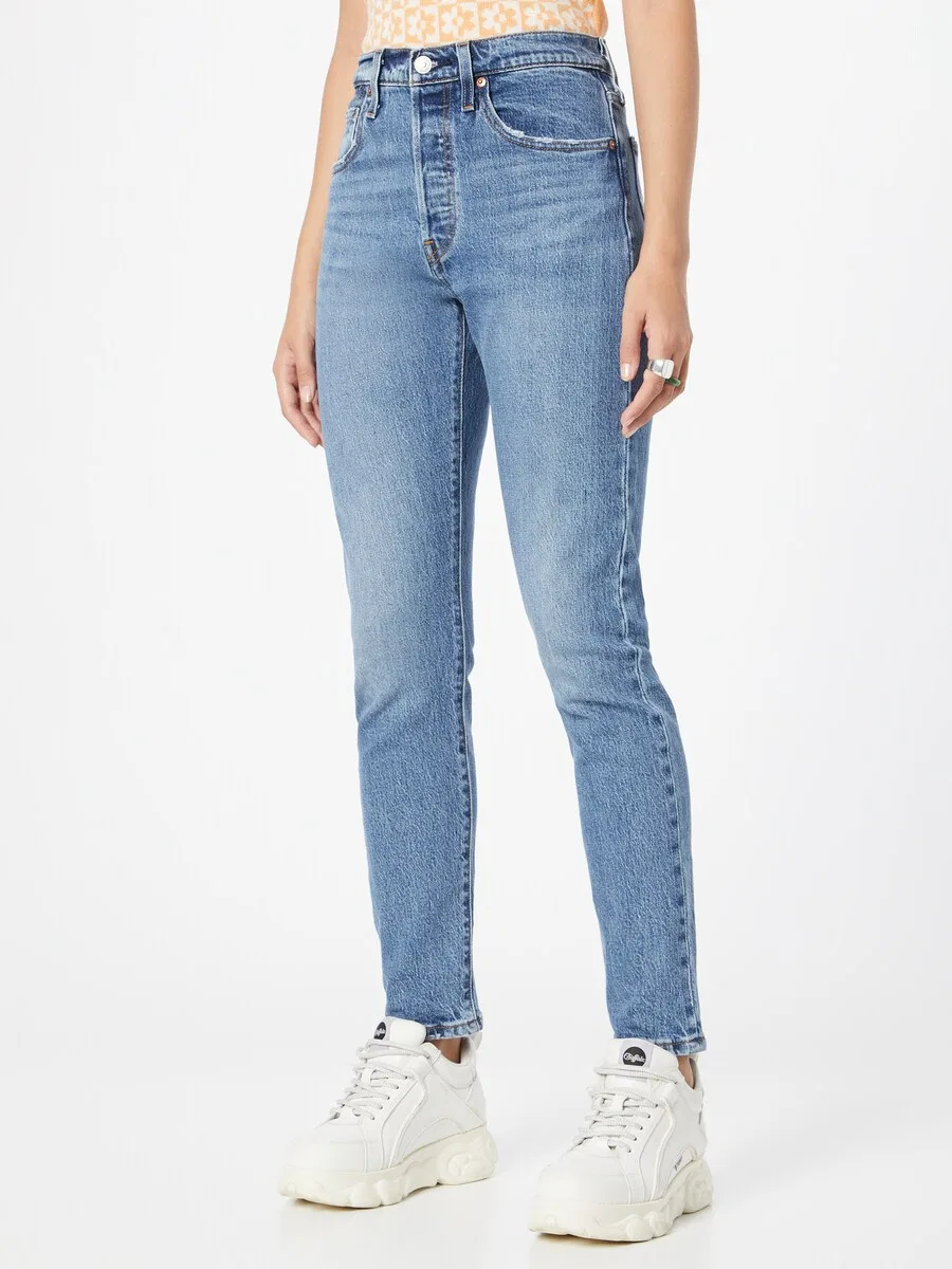 Джинсы LEVI'S Slim fit '501 Skinny' синего цвета — фото 3