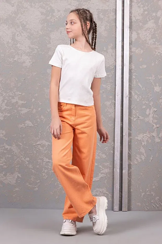 Детские брюки для девочек из габардина Dmb Boys & Girls, Oranj