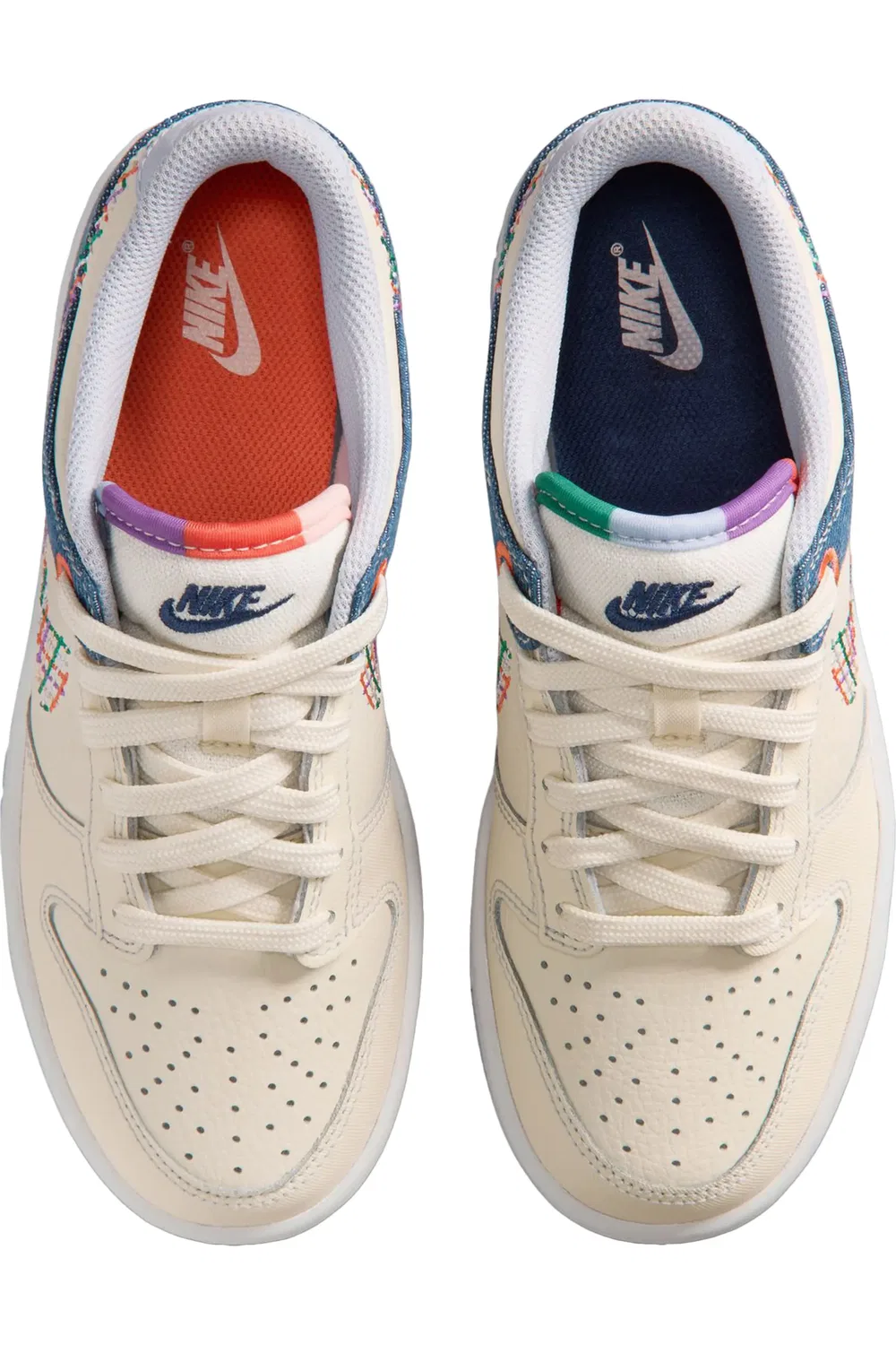 Кроссовки детские баскетбольные Dunk Low Nike, 022 Sftprl/Mltclr — фото 3