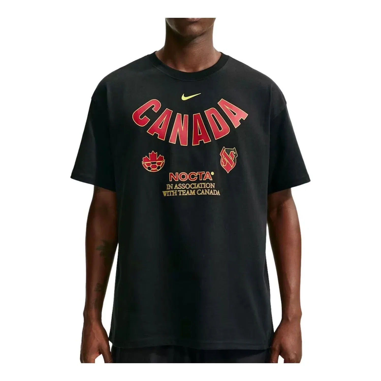 Мужская футболка с принтом Nike x Canada x NOCTA Cryoshot, черный