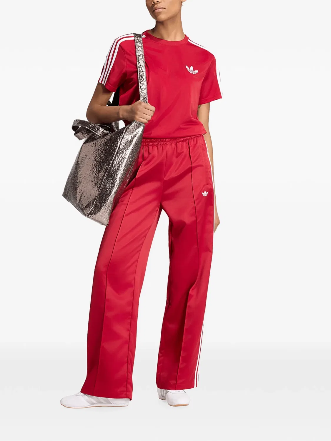 Свободные спортивные штаны Sst Adidas, красный — фото 2