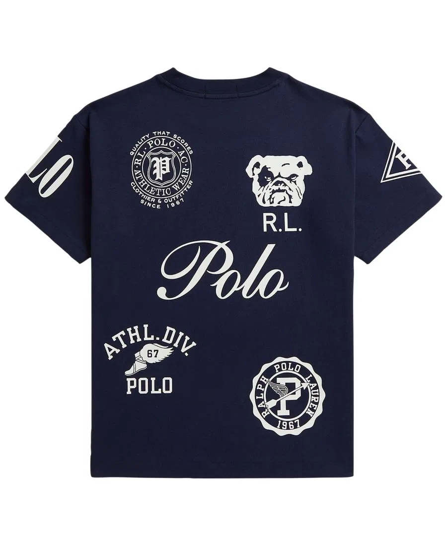 Футболка оверсайз с принтом Polo Ralph Lauren, Refined Navy — фото 2