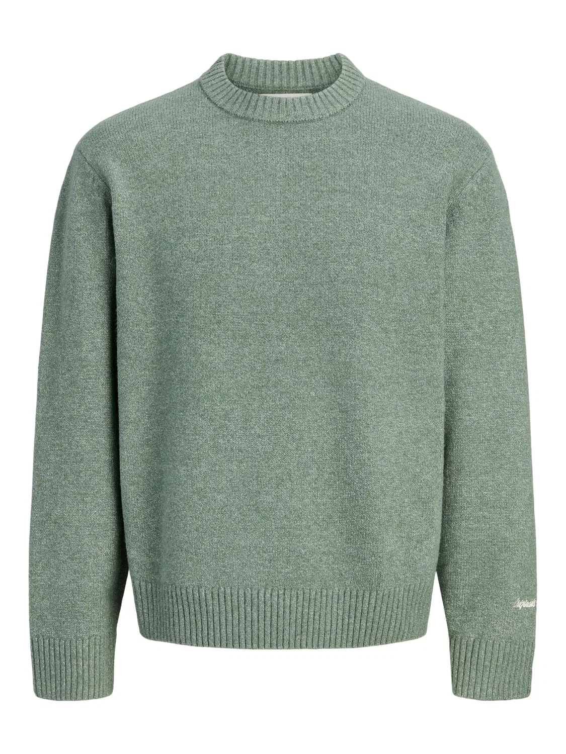 Пуловер вязаный с круглым вырезом Jornorrebro Jack & Jones Junior, зеленый