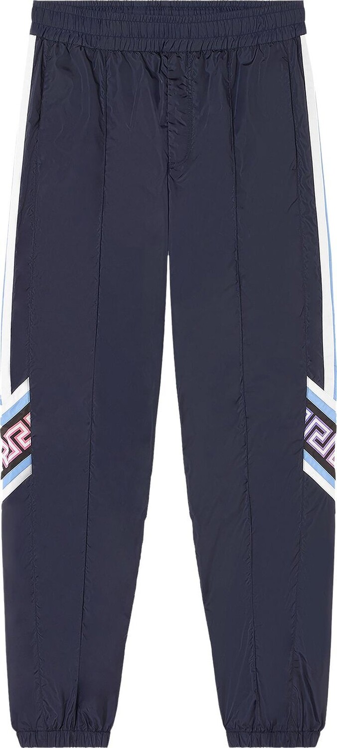 

Брюки Versace Logo Print Pant 'Navy/Multicolor', синий