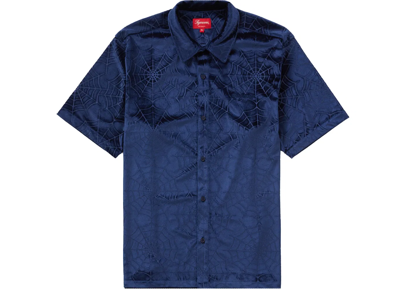 Мужская рубашка с коротким рукавом с принтом Supreme Shirt, Navy