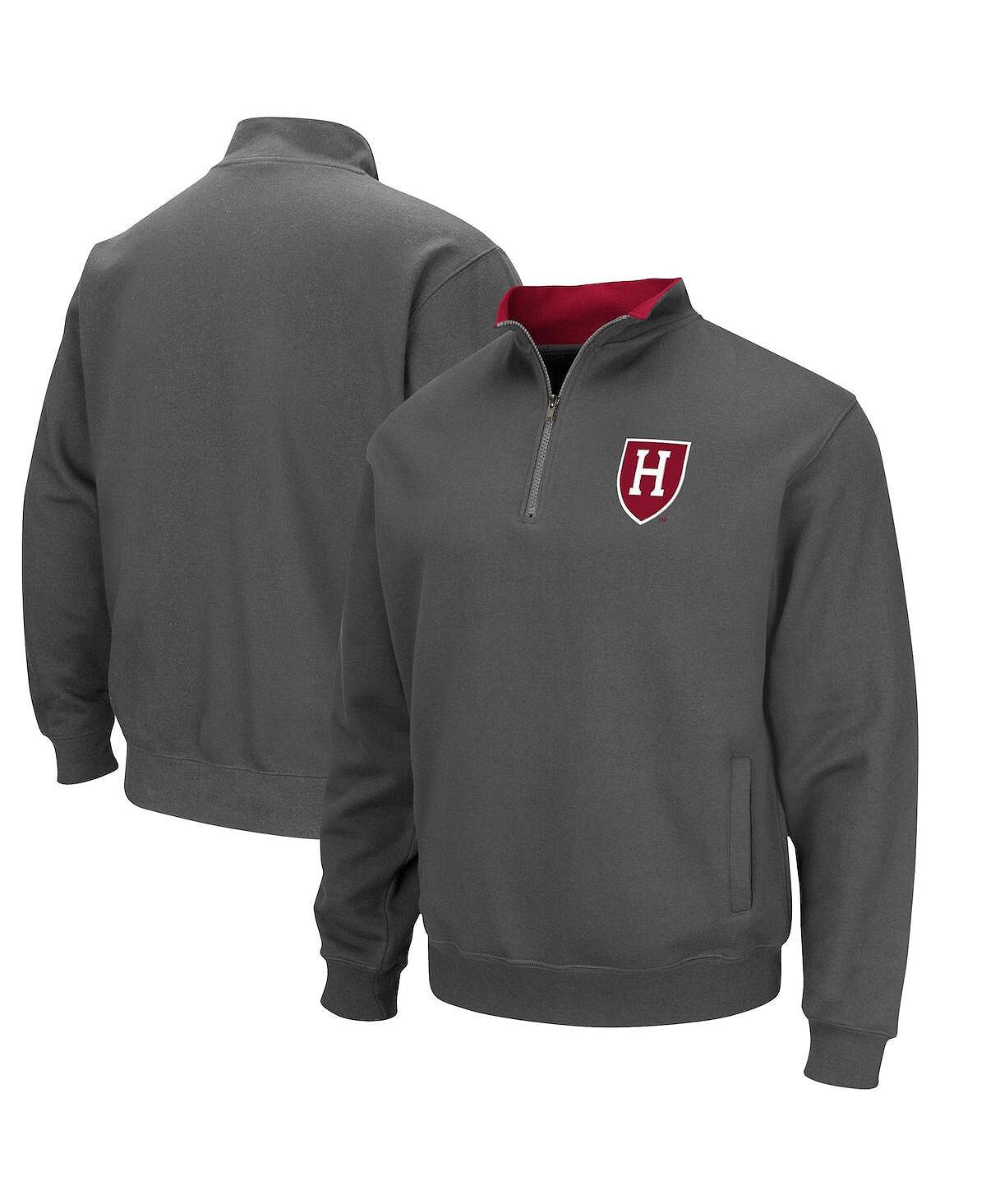 

Мужская темно-серая куртка harvard crimson tortugas team logo с молнией на четверть Colosseum, мульти