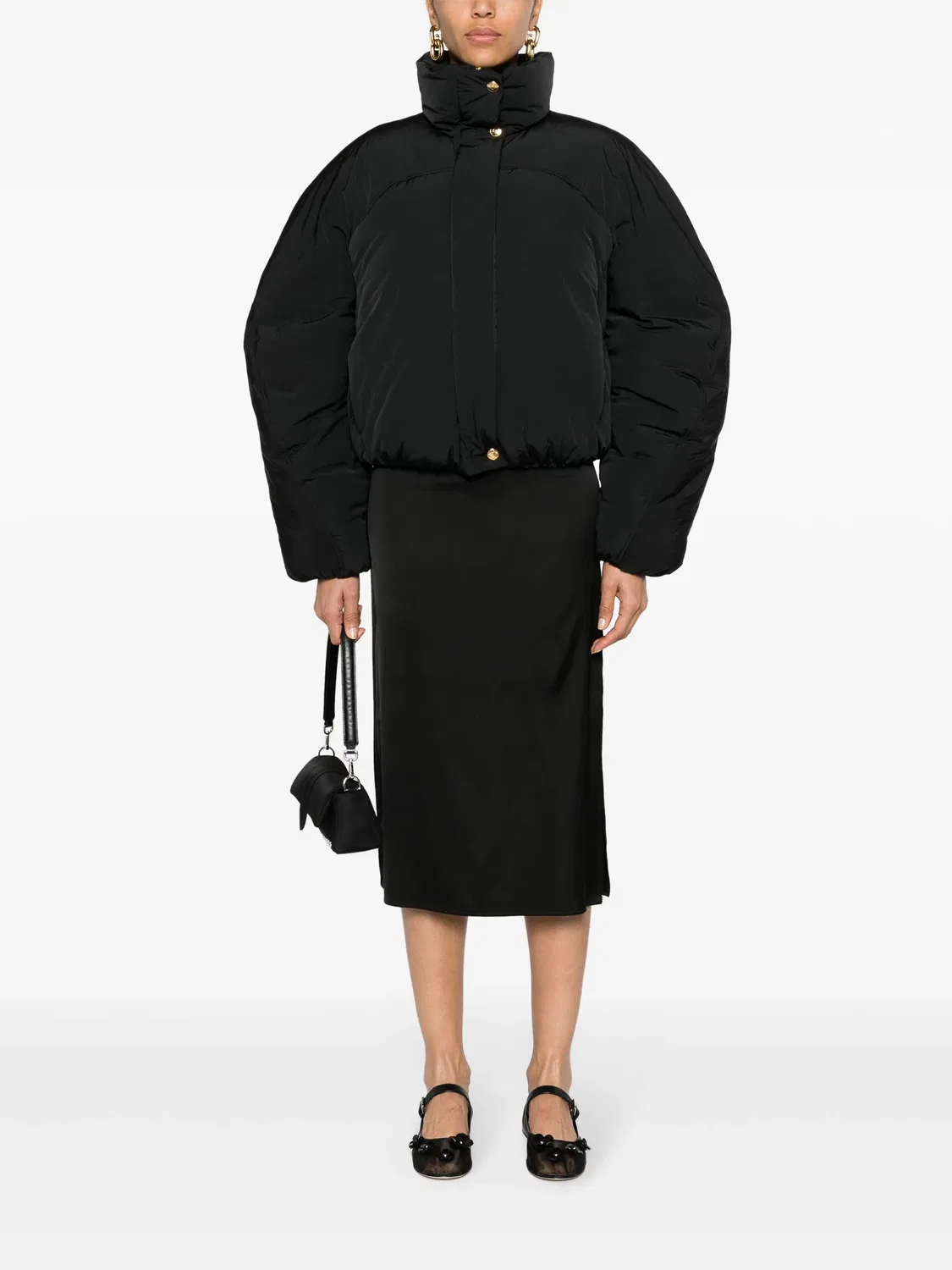Якет-пуховик La Doudoune Courte Caraco Jacquemus, черный