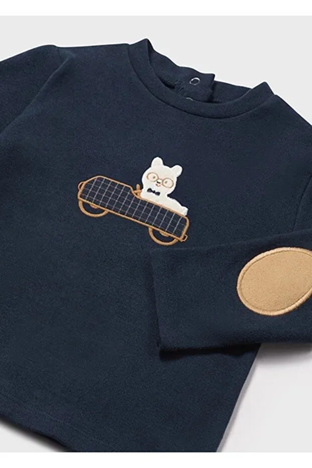 Детское для мальчиков футболка с длинным рукавом Mayoral, Navy Blue — фото 2